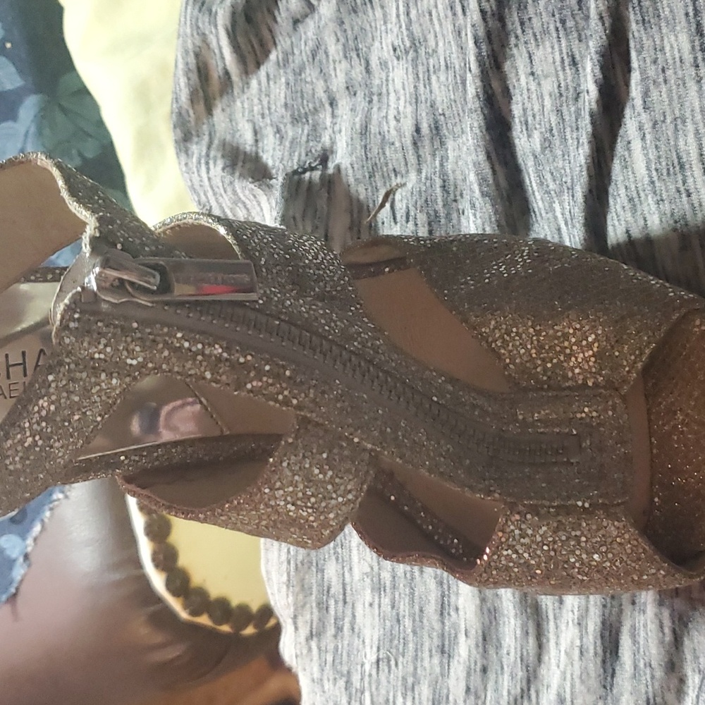Michael kors high heels size 9 gold glitter - Picture 4 of 11